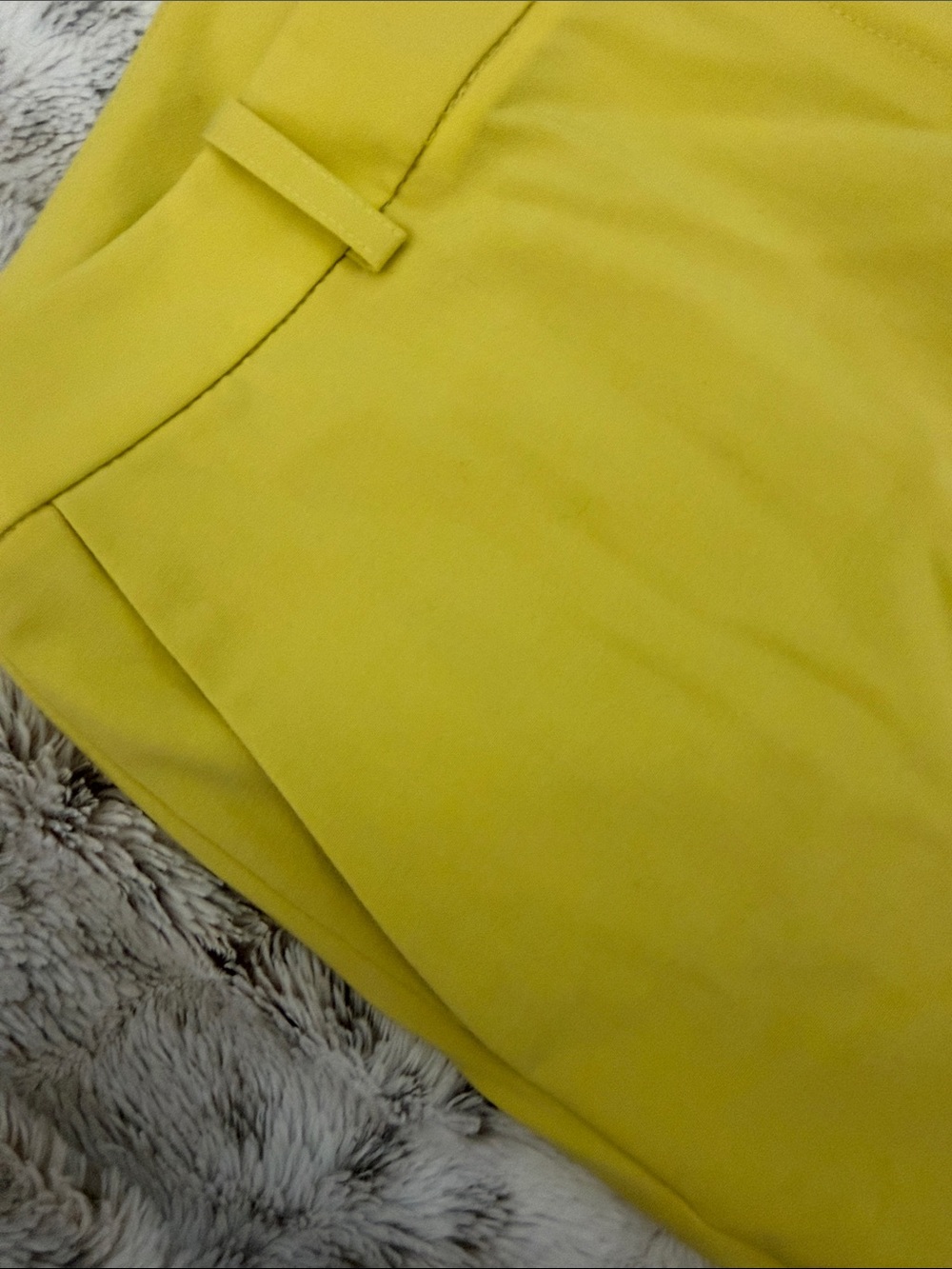 Calvin Klein Bright Yellow Cropped Dress Pants - Picture 3 of 6